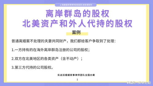 上海婚姻律师梁聪 离岸群岛的股权 北美资产和外人代持的股权